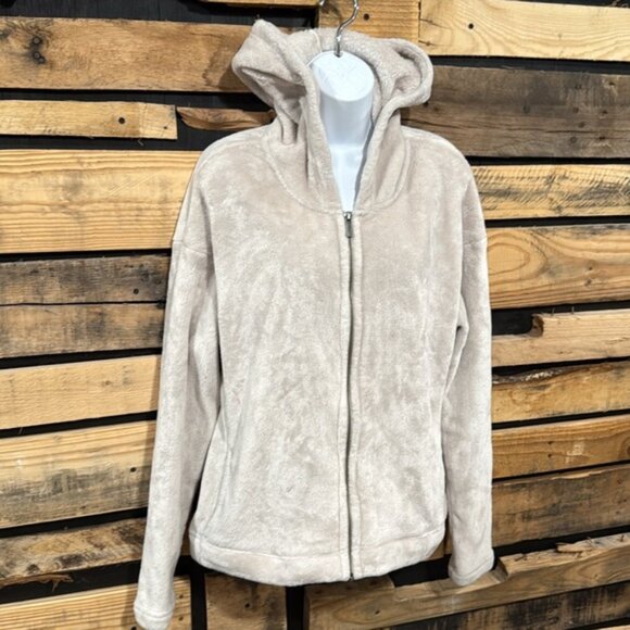UGG TASHA DOUBLE FLEECE ZIP HOODIE In‎ Moonbeam Women’s Size XL - Picture 3 of 10